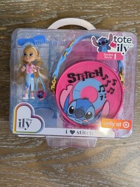 Disney Tote ily 4EVER Stitch Doll and Bag Set